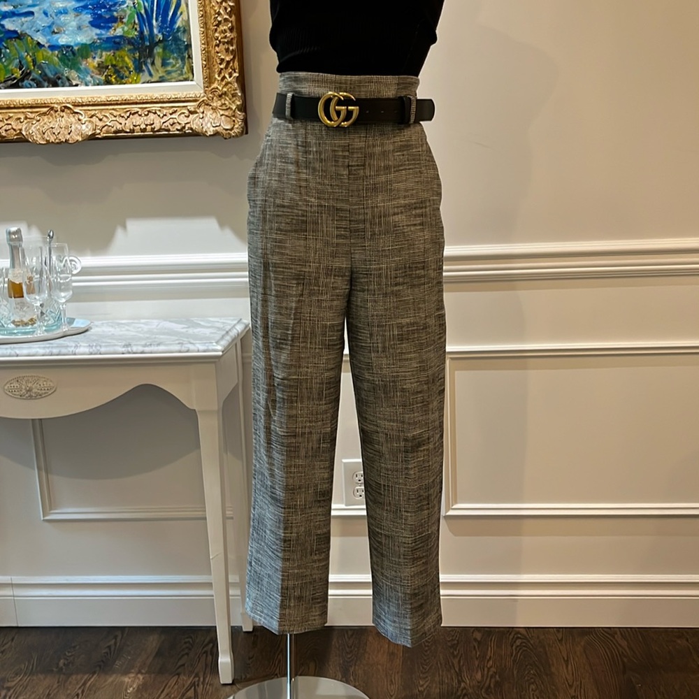 Zara Woman High rise plaid pants